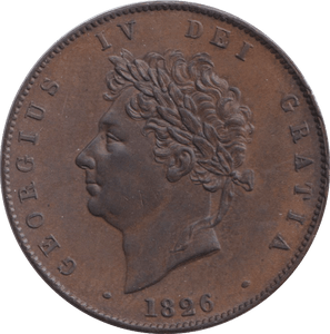 1826 HALFPENNY ( AUNC ) - HALFPENNY - Cambridgeshire Coins