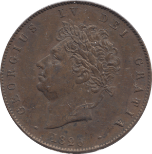 1826 HALFPENNY ( EF ) - HALFPENNY - Cambridgeshire Coins