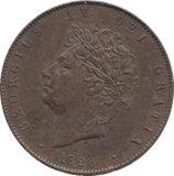 1826 HALFPENNY ( EF ) - HALFPENNY - Cambridgeshire Coins