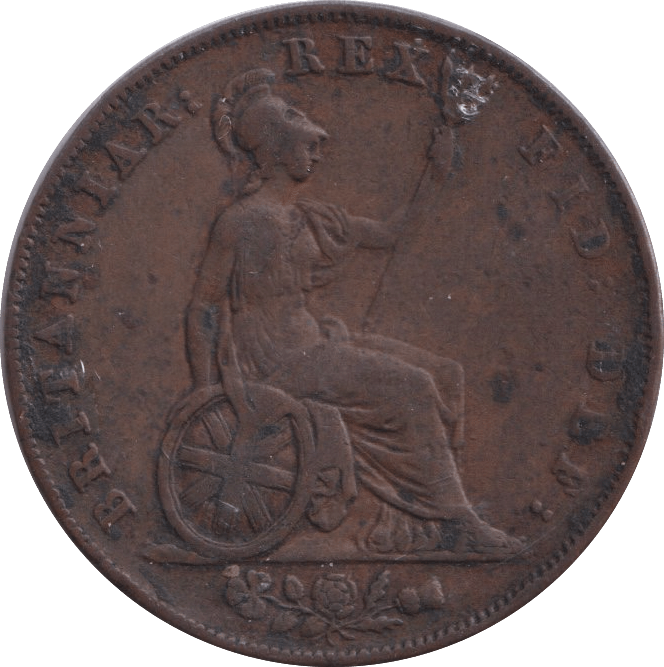 1826 HALFPENNY ( FINE ) - HALFPENNY - Cambridgeshire Coins
