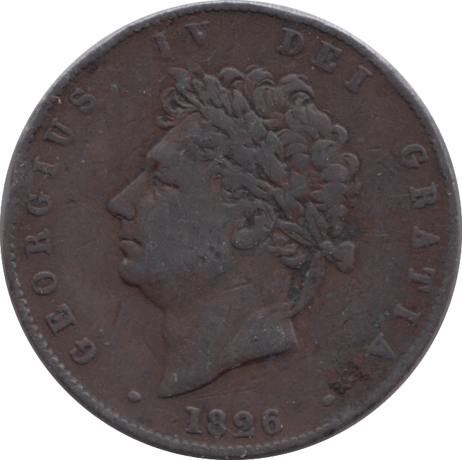 1826 HALFPENNY ( FINE ) - Halfpenny - Cambridgeshire Coins
