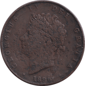1826 HALFPENNY ( FINE ) - HALFPENNY - Cambridgeshire Coins