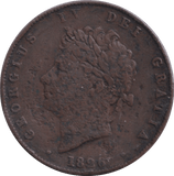 1826 HALFPENNY ( FINE ) - HALFPENNY - Cambridgeshire Coins