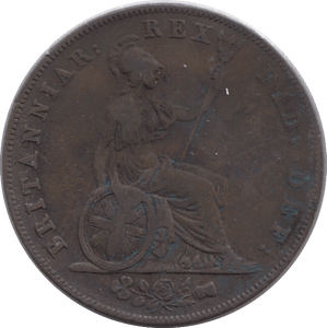 1826 HALFPENNY ( FINE ) - Halfpenny - Cambridgeshire Coins