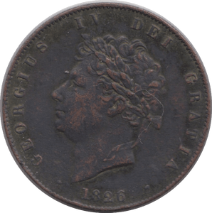 1826 HALFPENNY ( GVF ) - Halfpenny - Cambridgeshire Coins