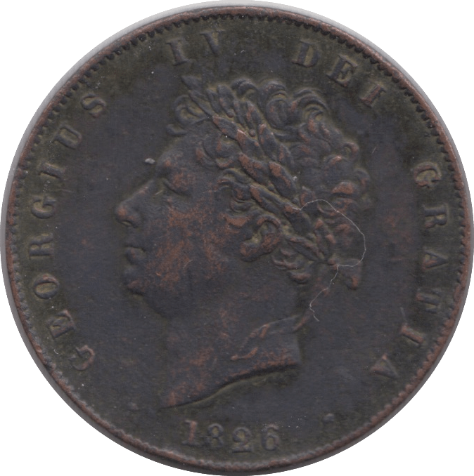 1826 HALFPENNY ( GVF ) - Halfpenny - Cambridgeshire Coins