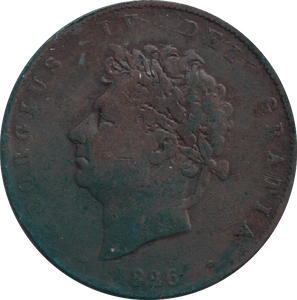 1826 HALFPENNY ( NF ) - HALFPENNY - Cambridgeshire Coins
