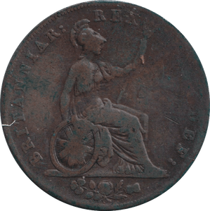 1826 HALFPENNY ( NF ) - HALFPENNY - Cambridgeshire Coins