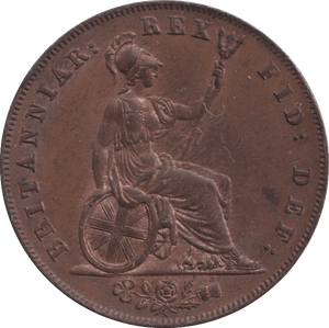 1826 HALFPENNY ( UNC ) - HALFPENNY - Cambridgeshire Coins