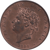 1826 HALFPENNY ( UNC ) - HALFPENNY - Cambridgeshire Coins