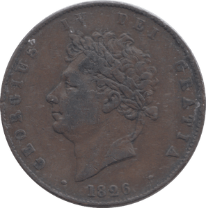 1826 HALFPENNY ( VF ) - HALFPENNY - Cambridgeshire Coins