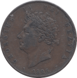 1826 HALFPENNY ( VF ) - HALFPENNY - Cambridgeshire Coins