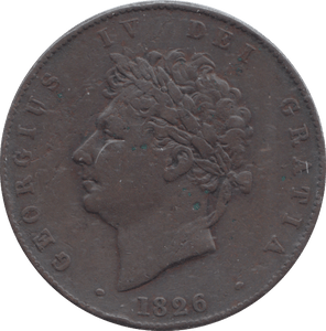 1826 HALFPENNY ( VF ) - HALFPENNY - Cambridgeshire Coins