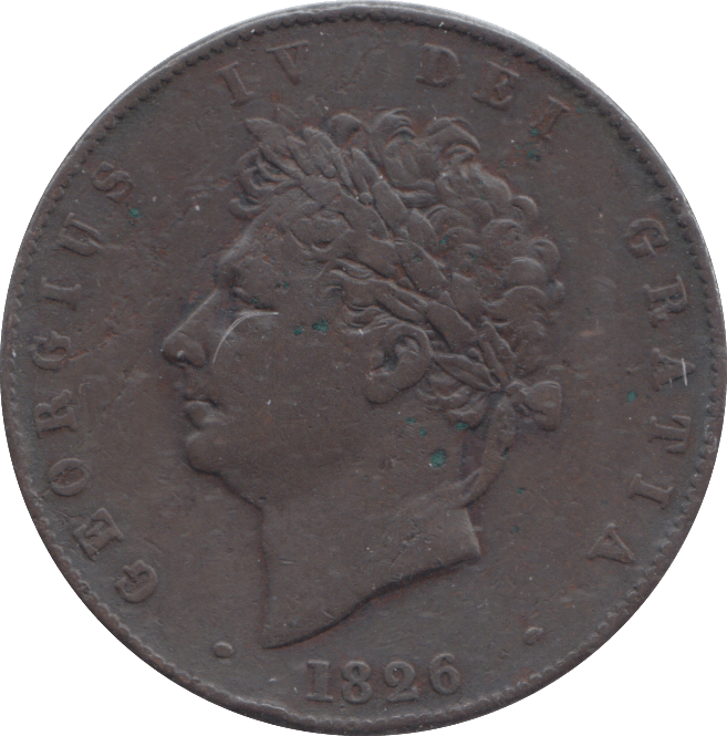 1826 HALFPENNY ( VF ) - HALFPENNY - Cambridgeshire Coins