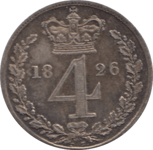 1826 MAUNDY FOURPENCE ( UNC ) - MAUNDY FOURPENCE - Cambridgeshire Coins