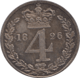 1826 MAUNDY FOURPENCE ( UNC ) - MAUNDY FOURPENCE - Cambridgeshire Coins