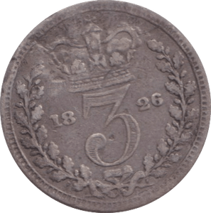 1826 MAUNDY THREEPENCE ( NF ) - MAUNDY THREEPENCE - Cambridgeshire Coins
