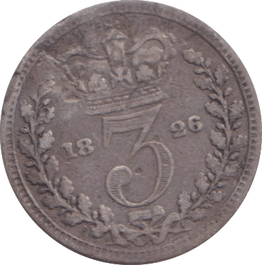 1826 MAUNDY THREEPENCE ( NF ) - MAUNDY THREEPENCE - Cambridgeshire Coins