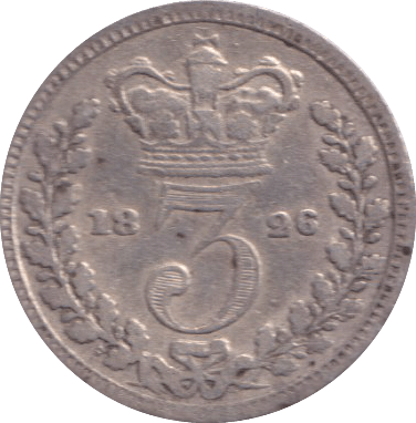 1826 MAUNDY THREEPENCE ( VF ) - MAUNDY THREEPENCE - Cambridgeshire Coins