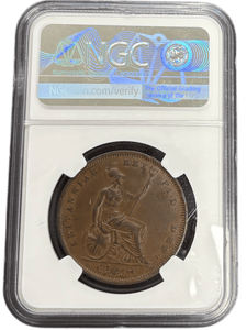 1826 NGC PENNY AU 58 BN - NGC GOLD COINS - Cambridgeshire Coins