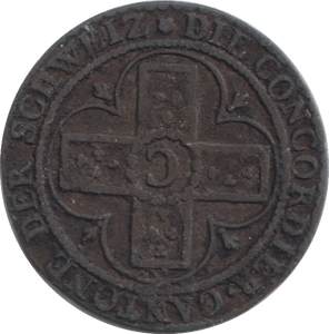 1826 ONE BATZ - WORLD COINS - Cambridgeshire Coins