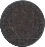 1826 ONE BATZ - WORLD COINS - Cambridgeshire Coins