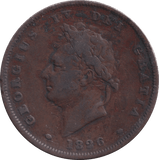 1826 PENNY ( FINE ) - Penny - Cambridgeshire Coins