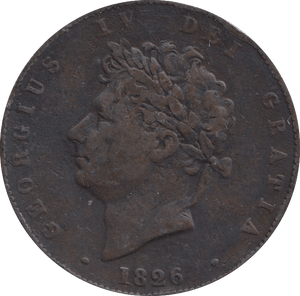 1826 PENNY GEORGE IV ( GF ) - PENNY - Cambridgeshire Coins