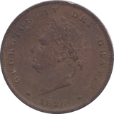 1826 PENNY ( VF ) - PENNY - Cambridgeshire Coins