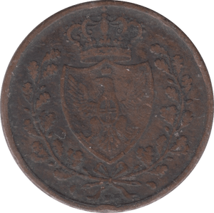 1826 SARDINIA 10 CENTESIMI - WORLD COINS - Cambridgeshire Coins
