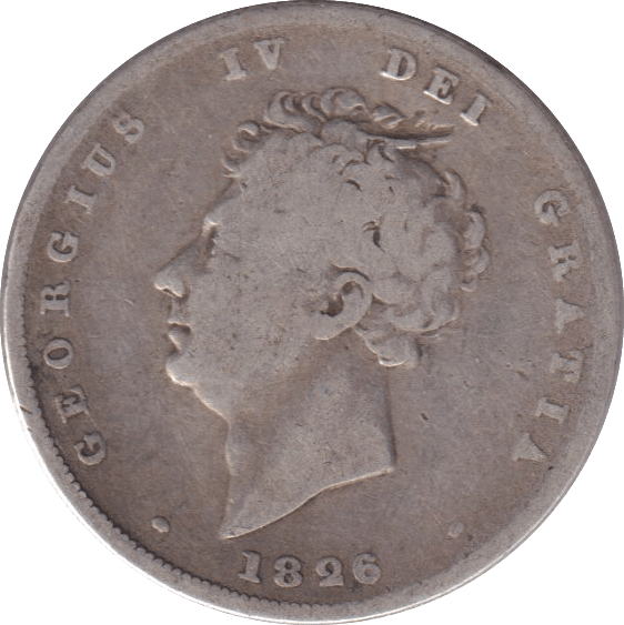1826 SHILLING ( F ) - Shilling - Cambridgeshire Coins