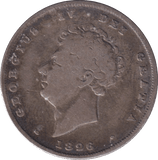 1826 SHILLING ( F ) - Shilling - Cambridgeshire Coins