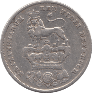 1826 SHILLING ( FINE ) - SHILLING - Cambridgeshire Coins