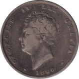 1826 SHILLING ( FINE ) - SHILLING - Cambridgeshire Coins