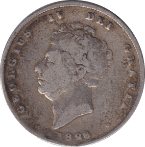 1826 SHILLING ( FINE ) - SHILLING - Cambridgeshire Coins