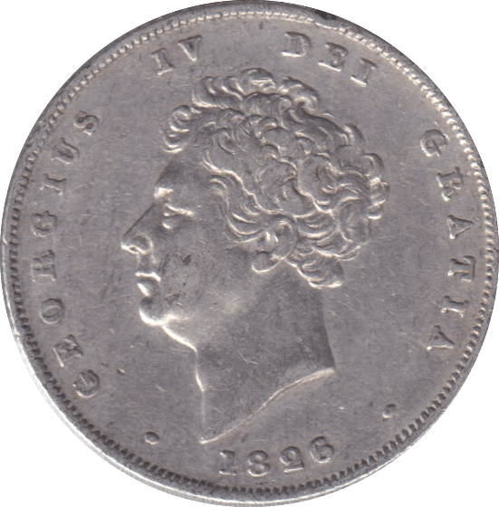 1826 SHILLING (GVF ) 3 - SHILLING - Cambridgeshire Coins