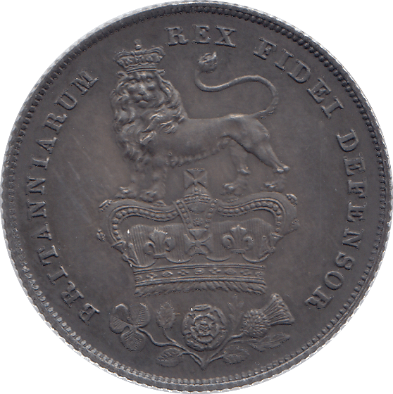 1826 SILVER SHILLING GEORGE IV ( UNC ) - SHILLING - Cambridgeshire Coins