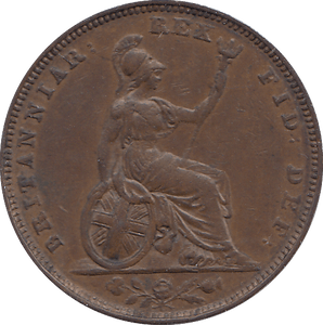 1827 FARTHING ( AUNC ) - FARTHING - Cambridgeshire Coins