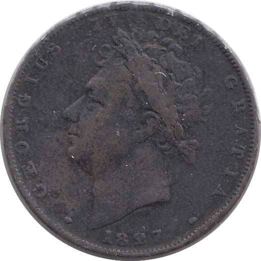 1827 FARTHING ( FINE ) - Farthing - Cambridgeshire Coins