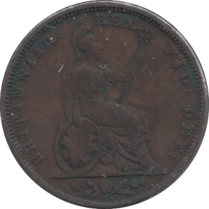 1827 FARTHING ( FINE ) - Farthing - Cambridgeshire Coins
