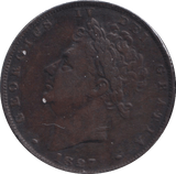 1827 FARTHING ( GF ) - FARTHING - Cambridgeshire Coins