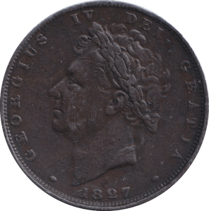 1827 FARTHING ( GVF ) - FARTHING - Cambridgeshire Coins