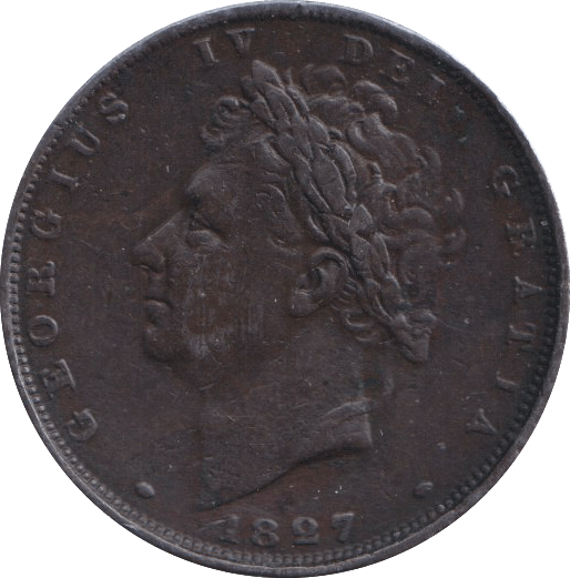 1827 FARTHING ( GVF ) - FARTHING - Cambridgeshire Coins