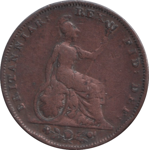 1827 FARTHING ( NF ) - FARTHING - Cambridgeshire Coins