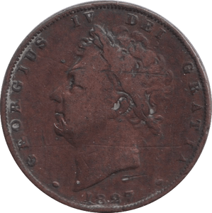 1827 FARTHING ( NF ) - FARTHING - Cambridgeshire Coins