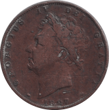 1827 FARTHING ( NF ) - FARTHING - Cambridgeshire Coins