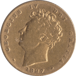 1827 GOLD HALF SOVEREIGN ( FINE ) - HALF SOVEREIGN - Cambridgeshire Coins