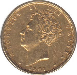 1827 GOLD SOVEREIGN ( GVF ) - SOVEREIGN - Cambridgeshire Coins