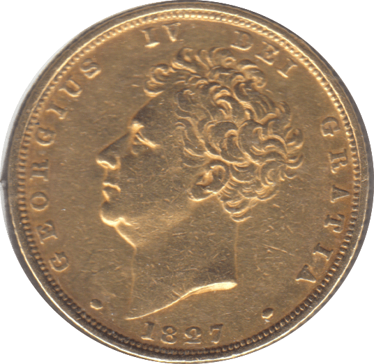 1827 GOLD SOVEREIGN ( GVF ) - SOVEREIGN - Cambridgeshire Coins