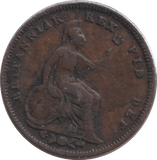 1827 HALF FARTHING ( GF ) - WORLD COINS - Cambridgeshire Coins